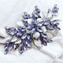 Lilac Crystal And Silver Leaf Headpiece, thumbnail 1 of 5