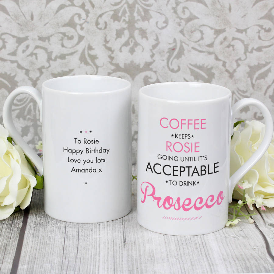 personalised 'when is it acceptable to drink' mug by letteroom ...