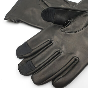 Cosmore. Men's Leather Touchscreen Gloves, 5 of 8