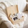 Personalised Baby Boy Or Girl Typographic Large Wooden Keepsake Box, thumbnail 3 of 4