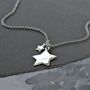 Sterling Silver Double Star Necklace, thumbnail 3 of 5