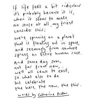 'Consider This' Original Handwritten Poem, 3 of 3