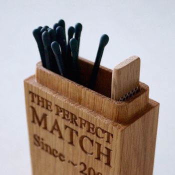 Personalised Wooden Matchstick Box, 4 of 4