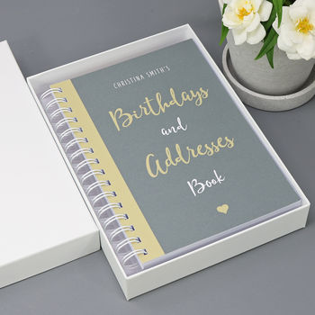 Personalised Birthday And Address Book, 2 of 10