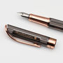 Personalised Gunmetal And Rose Gold Plated Fountain Pen, thumbnail 1 of 5