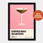 Espresso Martini Print, thumbnail 6 of 7