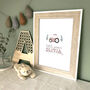 Personalised Little Farmer Nursery Print Pink, thumbnail 1 of 4