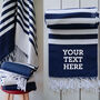 Personalised Cotton Beach Towel And Carrier Strap, thumbnail 7 of 10