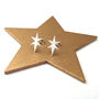 Sterling Silver Northern Star Earrings, thumbnail 7 of 9