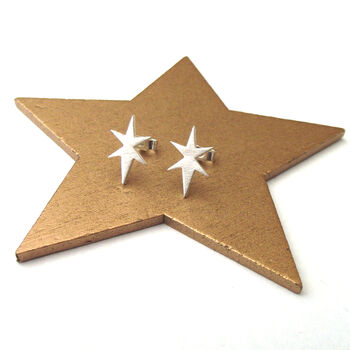 Sterling Silver Northern Star Earrings, 7 of 9