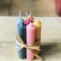 Personalised Colourful Rainbow Dinner Candles, thumbnail 1 of 1