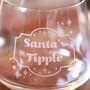 Santa's Tipple Whisky Glass, thumbnail 2 of 3