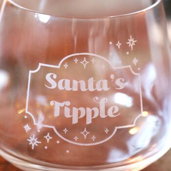 Santa's Tipple Whisky Glass, 2 of 3