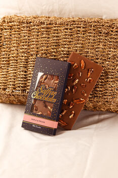 Big Milk Chocolate Bar Handmade By Saffire Chocolates, 3 of 5