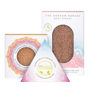 Konjac Sponge Skincare Gift Set For Sensitive Skin, 2 of 6