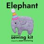 Elephant In A Hat Felt Decoration Sewing Kit, thumbnail 1 of 5