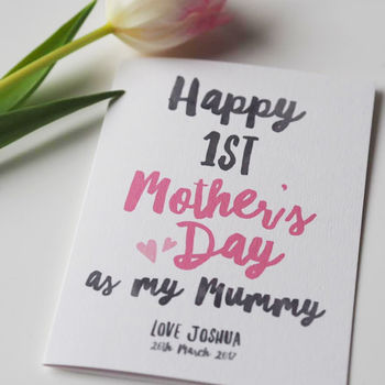 First Mother's Day As My Mummy Personalised Card, 6 of 7