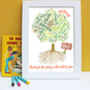 Personalised 'Class Tree' Teacher Thank You Print, thumbnail 1 of 7