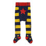 Blue And Yellow Stripe Baby Crawler Tights, thumbnail 1 of 3