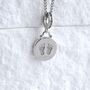 925 Sterling Silver Baby Footprint Charm Necklace Meaningful New Mum Gift, thumbnail 1 of 6