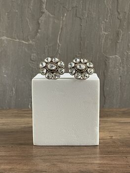 Floria Polki Stud Earrings, 3 of 6