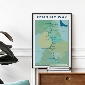 Pennine Way Map Art Print, 3 of 9