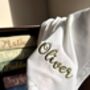 Personalised Blanket + Zip Romper Baby Gift Set Box Newborn, thumbnail 6 of 11