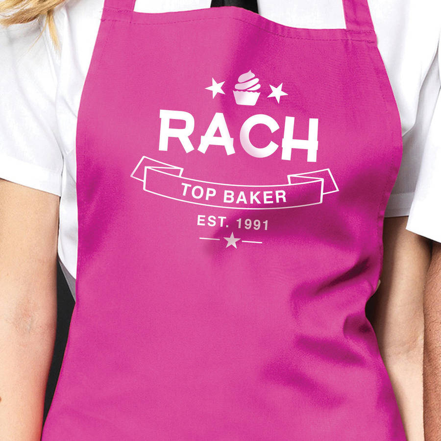 Personalised 'Top Baker' Apron, 1 of 9