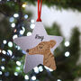 Greyhound Personalised Christmas Tree Dog Decoration, thumbnail 4 of 9