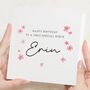 Personalised Floral Birthday Card For Niece, thumbnail 1 of 7