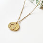 Personalised Compass Engraved Message Necklace, thumbnail 1 of 8