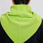 Lambswool Knitted Triangle Scarf, thumbnail 9 of 12