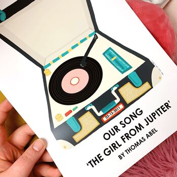 Personalised 'Our Song' Art Print, 4 of 5