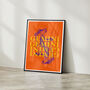 Gemini Zodiac Typography Print, thumbnail 1 of 6