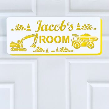 Personalised Digger And Dumper Truck LED Night Light, 9 of 9