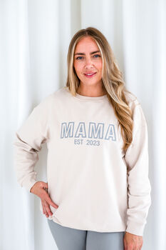 Mama Established Outline Embroidered Personalised Sweatshirt Jumper, 4 of 12