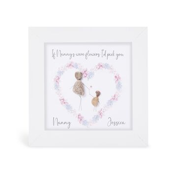 Personalised Nanny Glitter Pebble Picture, 2 of 3
