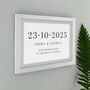Personalised Special Date White Poster Frame, thumbnail 2 of 3
