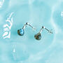 Labradorite Drop Stud Earrings Second Light Collection, thumbnail 4 of 4