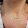 Organic Coin Disc Necklace 9ct Gold Or Sterling Silver, thumbnail 2 of 9
