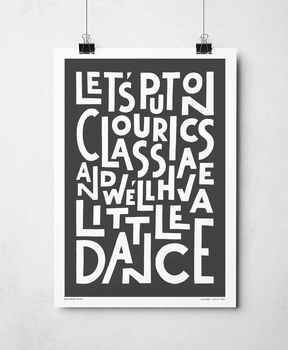 Let's Put On Our Classics Print, 8 of 8