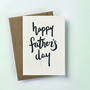 'Happy Fathers Day' Script Letterpress Card, thumbnail 3 of 4