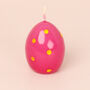G Decor Set Of Six Easter Egg Candles Pink, thumbnail 3 of 5