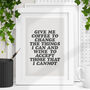 Give Me Coffee And Wine Kitchen Typography Print, thumbnail 1 of 2