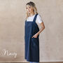 Cotton Crossover Pinafore Apron With Pockets, thumbnail 12 of 12