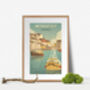 Mevagissey Cornwall Travel Poster Art Print, thumbnail 5 of 6