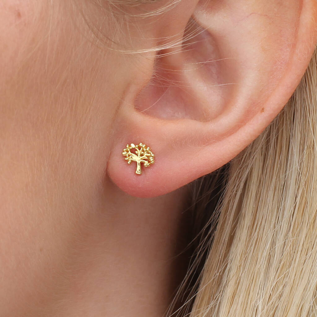 Buy quality 18CT Gold Double Heart Design Earring in Vadodara