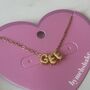 Mini Bubble Letter Personalised Necklace, thumbnail 2 of 2