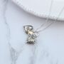 Double Sterling Silver Heart Necklace, thumbnail 6 of 11