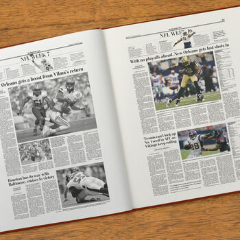 New Orleans Saints Personalised Newspaper Book, 12 of 12